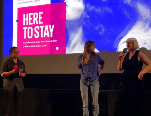 TEENAGE RIOT FILMMAKERS ON STAGE! JESS O’KANE, CO-WRITER OF THE DEVILS HARMONY, SPEAKS ONSTAGE AT THE UNDERWIRE FESTIVAL 2019.